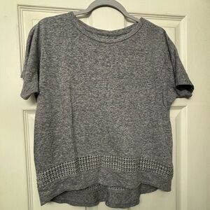 Old Navy Women’s (S) Girls Size L 10-12 Gray High low dolman top EUC Oversized
